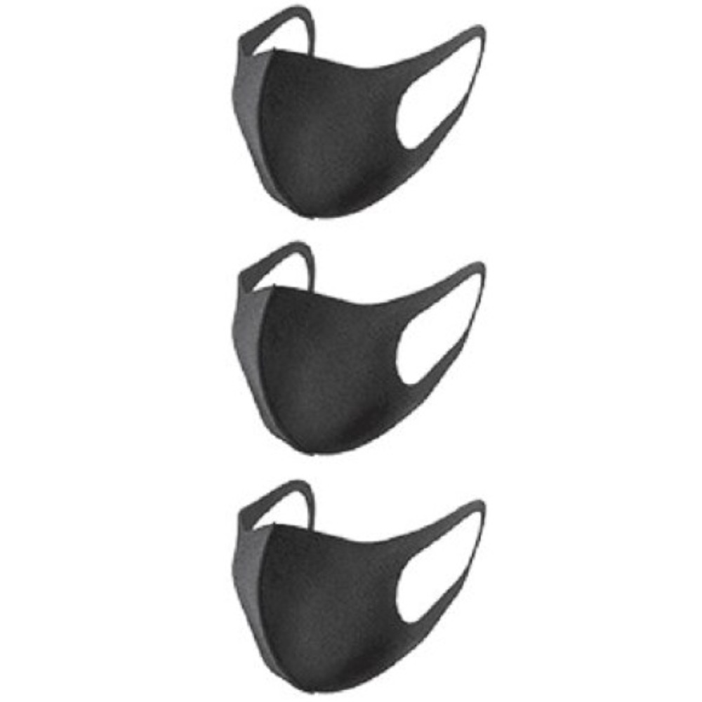 3 Black Face Mask